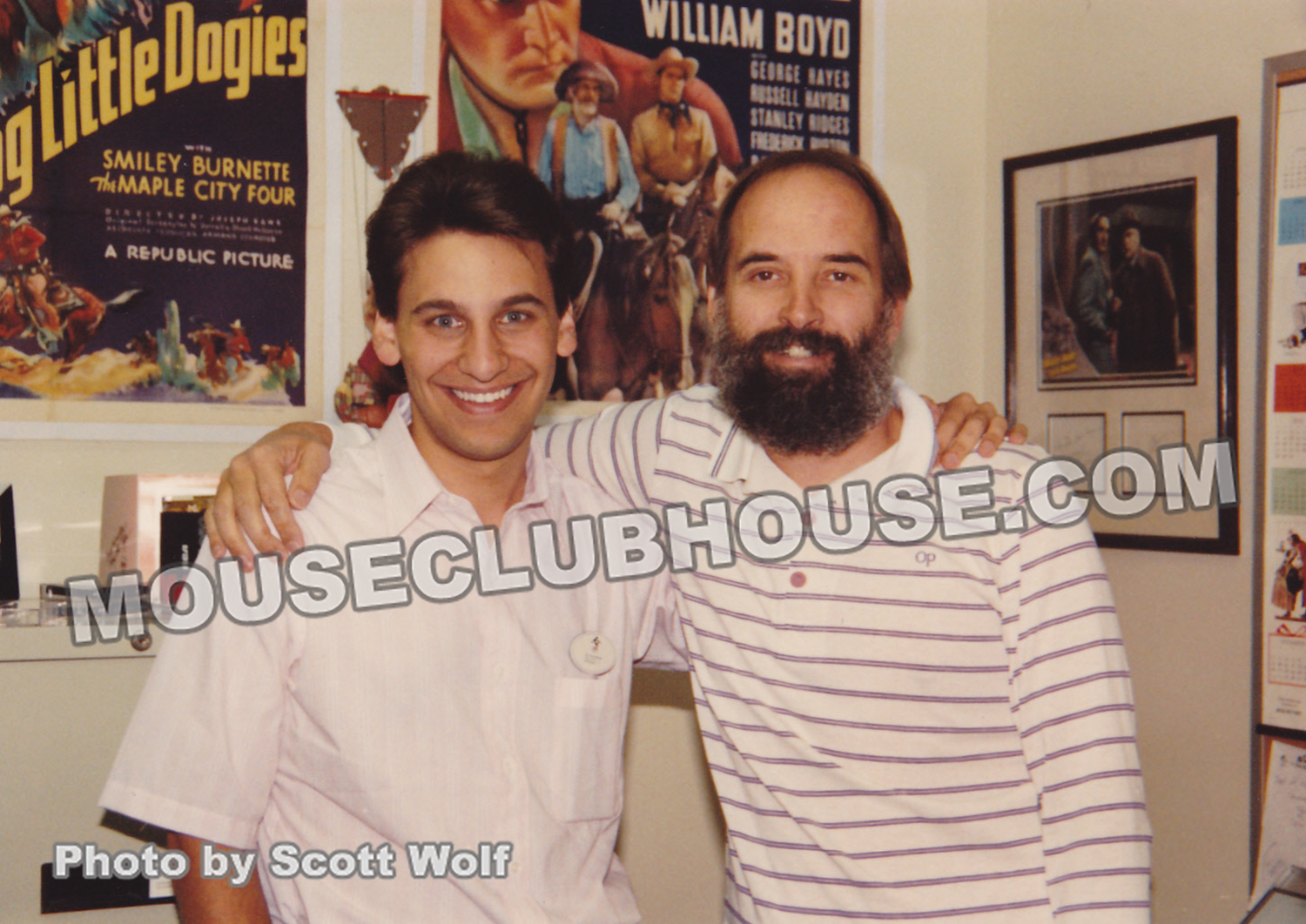 (left) Scott Wolf, assistant producer of TaleSpin and (right) Tim Walker, producer of TaleSpin