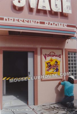 Construction on the Meet Baloo attraction at Disneyland in 1991