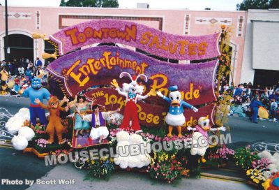 Disney's float for the pre-show of the 1993 Tournament of Roses parade