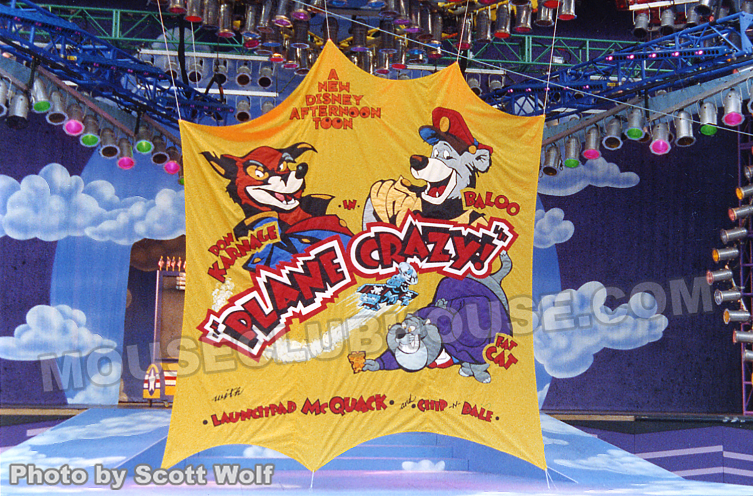 The Plane Crazy show at Videopolis in Disneyland, 1991