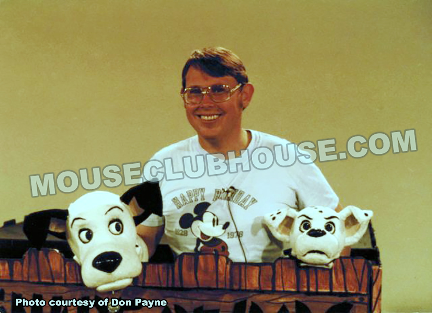 As puppeteer, Don Payne takes a break during a television appearance to promote Disney’s “101 Dalmatians”