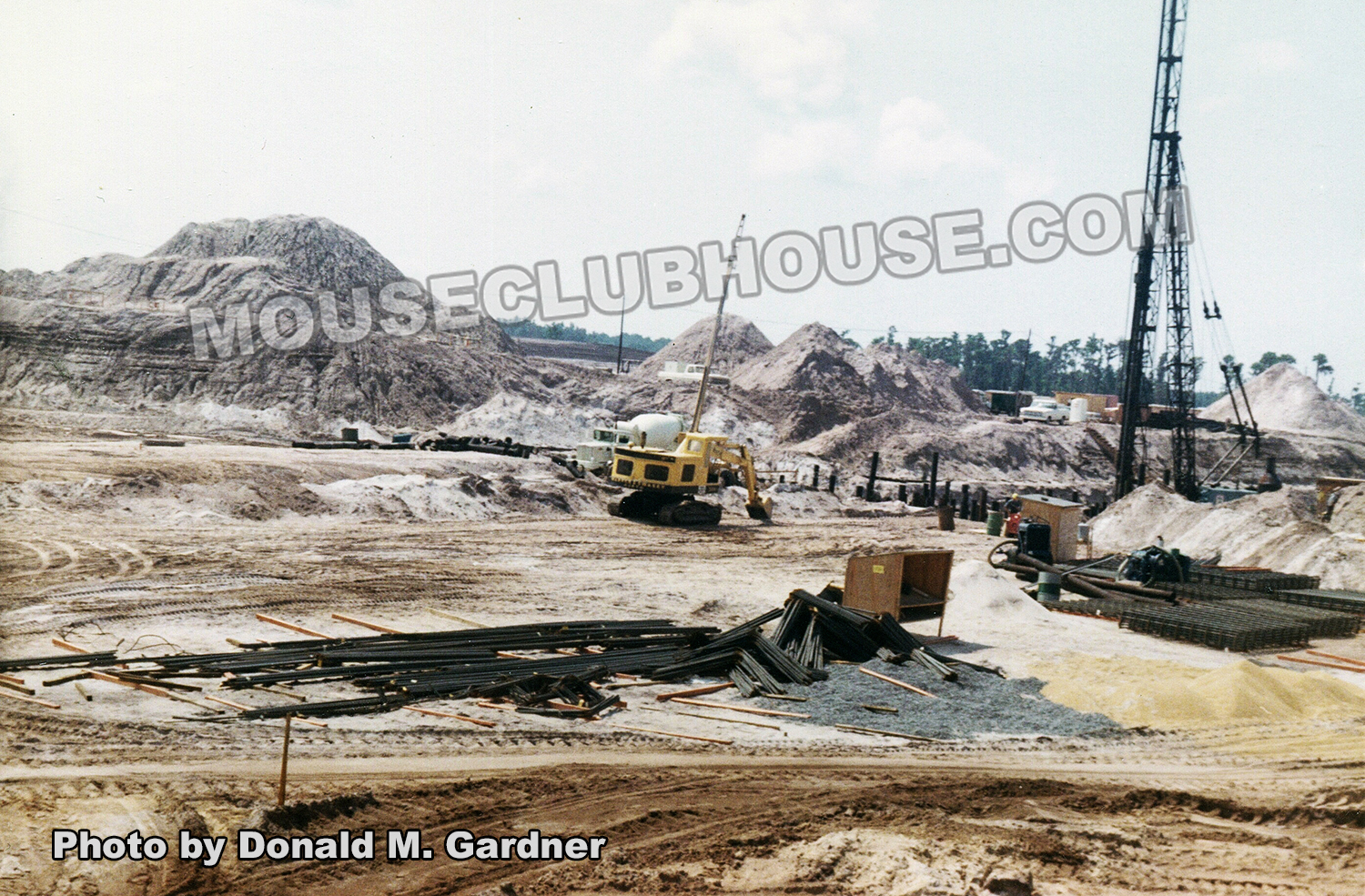 Construction on the "basement" which Fantasyland sits atop