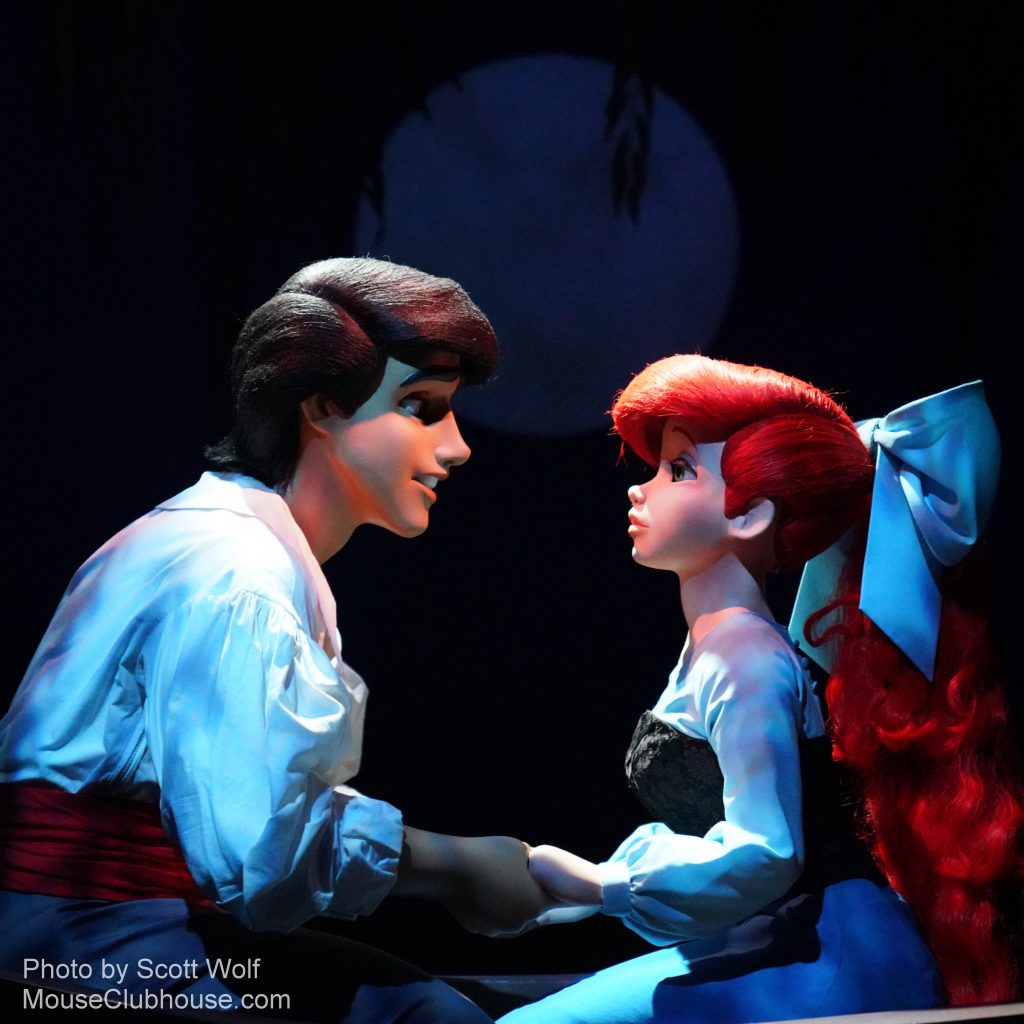 The Little Mermaid attraction in Disney California Adventure - Kiss the Girl