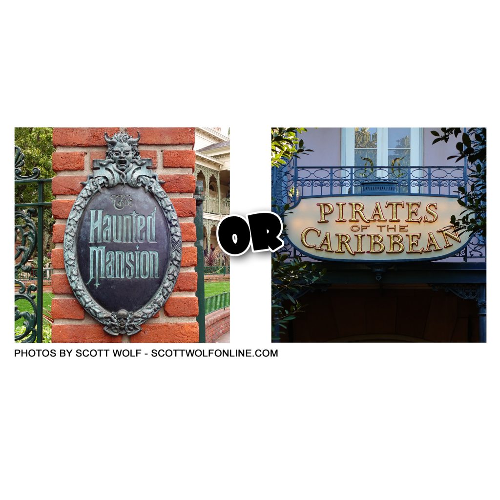 What's your favorite... Haunted Mansion or Pirates of the Caribbean